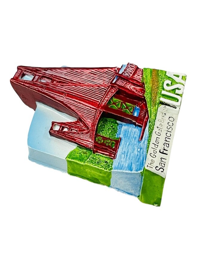 Moira 3D Resin Magnet for Fridge Decoration Travel Souvenir USA Golden Gate Bridge - Image 4